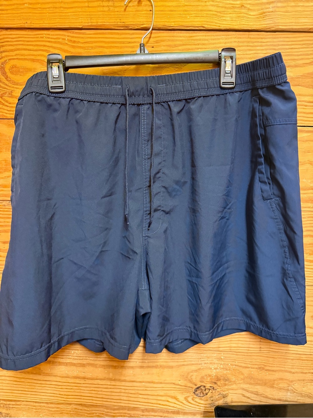 Nike Men's Dark Navy Athletic Swim Shorts with Drawstring